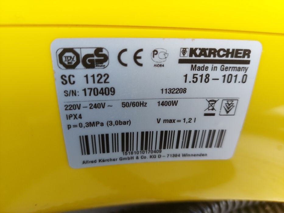 Parownica karcher sc 1122