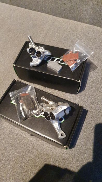 Zestaw zacisków + klocki HOPE RX4 PM + FM bdb