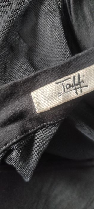 Sukienka czarna MIDI  z kokardą