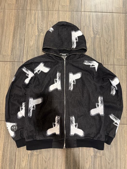 Sort Company Full zip Hoodie “GLOCKS” Black