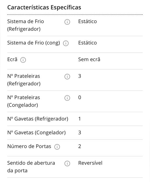 Frigorifico combinado CANDY 185CM-305L-INOX excelente condição!