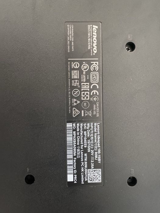Продам ноутбук Lenovo ideapad 100-15IBY