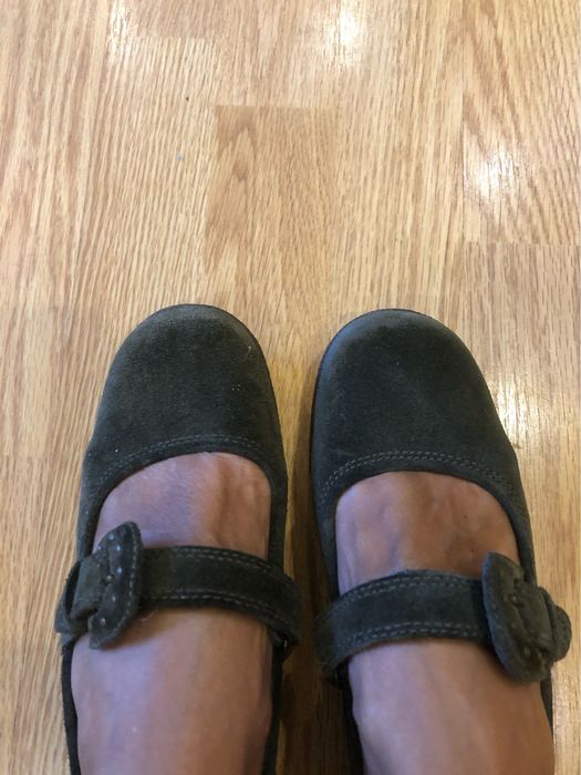 Туфли мокасины балетки кеды хаки натуральный замш 37,5р/24,5