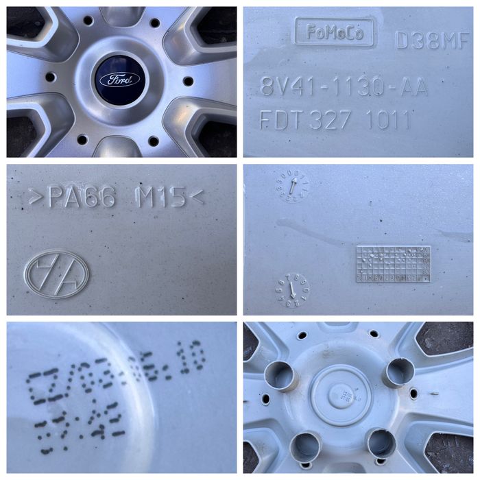 Оригинальные колпаки r17 Ford Focus/Mondeo/Fusion/C-max/Kuga/Escape/S-Max/Transit Courier/Tourneo Custom/Tourneo Courier/KA/B-Max/Fiesta/Galaxy/Taurus
