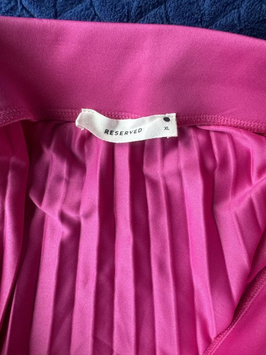 Różowa, plisowana spódnica Reserved XL