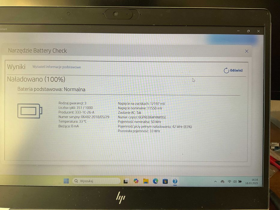 Laptop HP EliteBook 840 G5 8 GB RAM,  256GB SSD, Windows 11 Pro.
