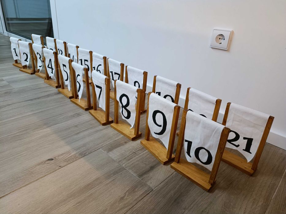 Números de mesa - cerimónia