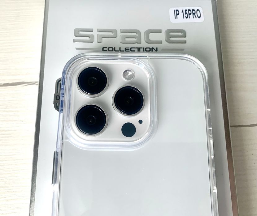Чехол на iPhone 13 15 16 Pro Max прозрачный Space case TPU PC