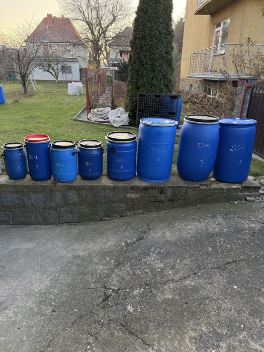 Beczka plastikowa zamykana