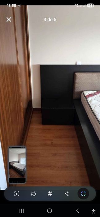 Cama casal em muito bom estado