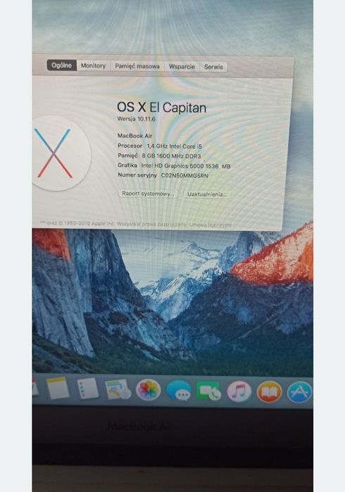 Dwa sztuki Okazja MacBook Air 8 RAM zamienię na telefon