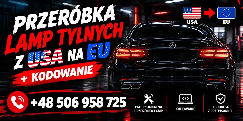 Przeróbka lamp z USA na EU