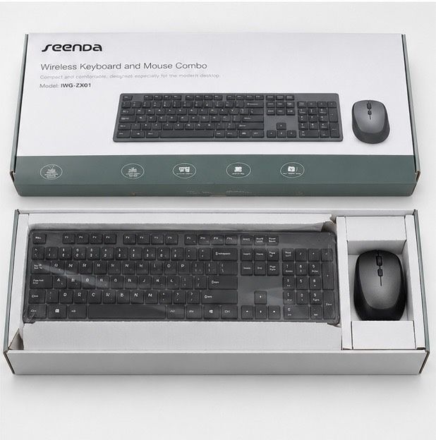 Бездротова клавіатура + мишка Seenda IWG-ZX01