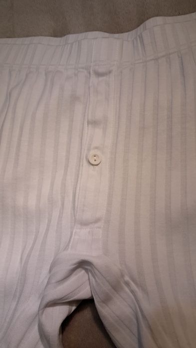 Białe bawełniane szorty bokserki spodenki