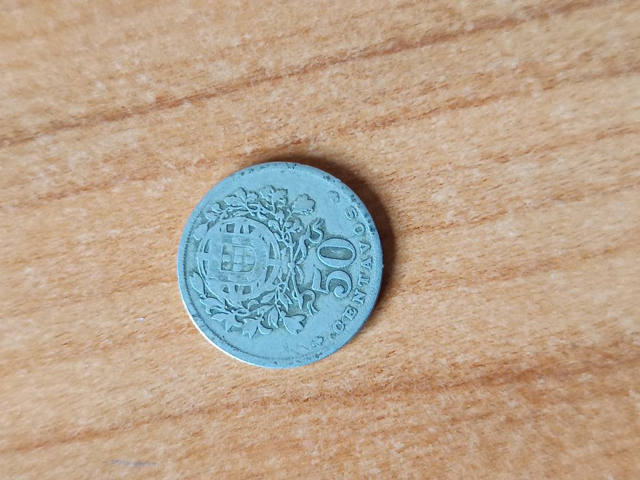 2 moedas de 50 centavos