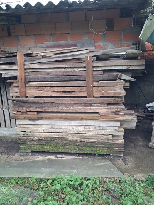 Lote de lenha, casca pinheiro, luvas