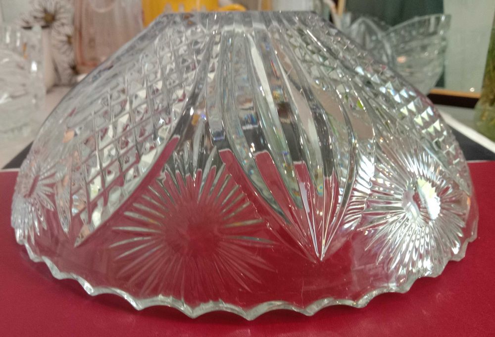 Хрусталь. Большая конфетница, салатник, ваза. Посуда. СССР