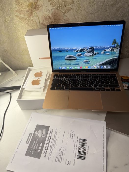 MacBook Air 13" M1 256GB Gold | Ідеальний стан, чек, повний комплект