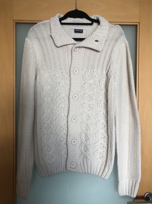 Casaco de malha bege