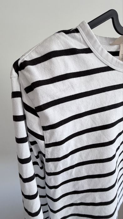 Biała bluzka w paski HM S H&M