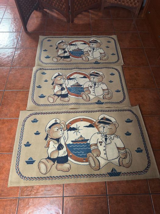 3 tapetes de quarto de crianca