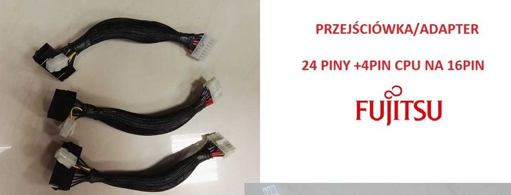 Adapter, przejściówka ATX Fujitsu z 24pin na 16pin DO 1000WAT