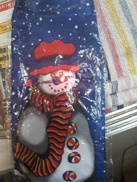 Śmieszny krawat bałwanek