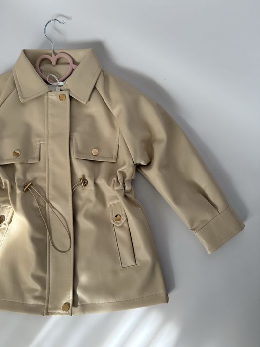 Тренч. Курточка. Подовжена курточка еко шкіра.