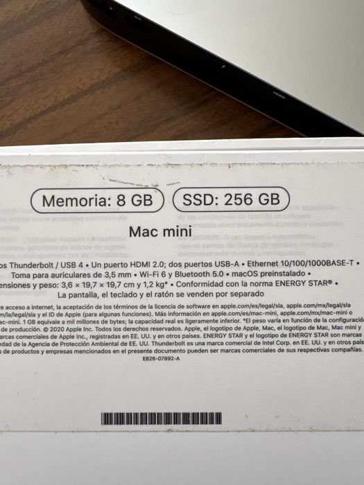 Apple MAC mini M1 - 8GB RAM - SSD 256GB