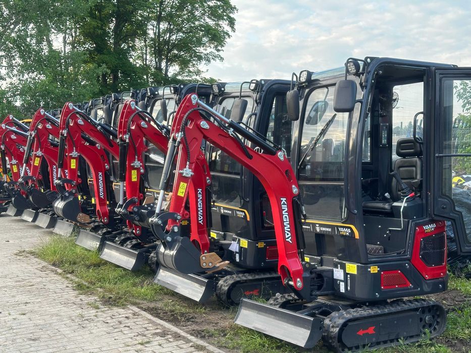 NOWA Minikoparka Kingway Yama H12K DWUSEKCYJNA POMPA Ramię Skr 1,2T
