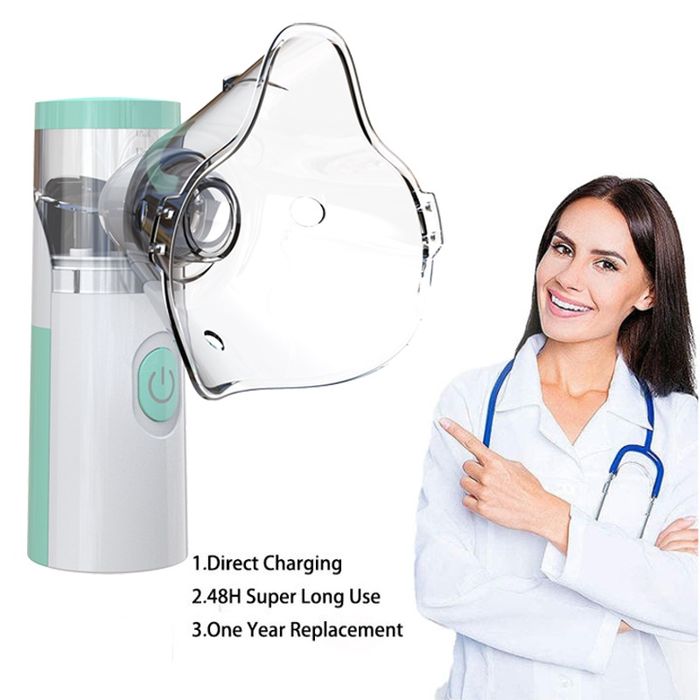 Inhalator siateczkowy nebulizator przenośny bezprzewodowy medyczny