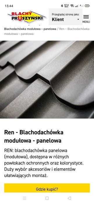 Blachodachowka pruszynski modulowa ren