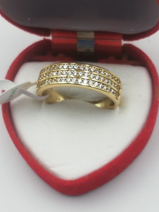Pierścionek Xuping pozłacany 14 k