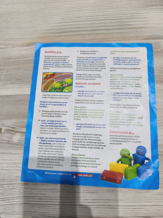 Mały pociąg gra planszowa