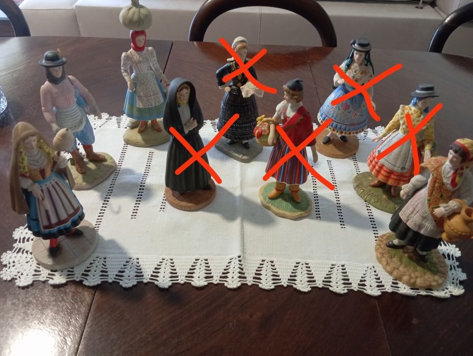 Estatuetas dos trajes regionais de Portugal*coleções philae