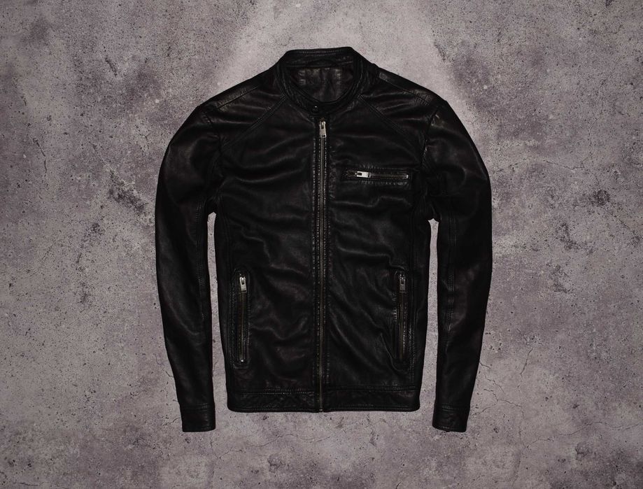 Selected Homme Diesel Leather Bomber (Мужская Кожаная Куртка Бомбер )
