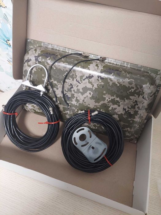 4G Антена MIMO ASPOR MAXI 2×22 dBi Military комплект GSM Роутера з TS9