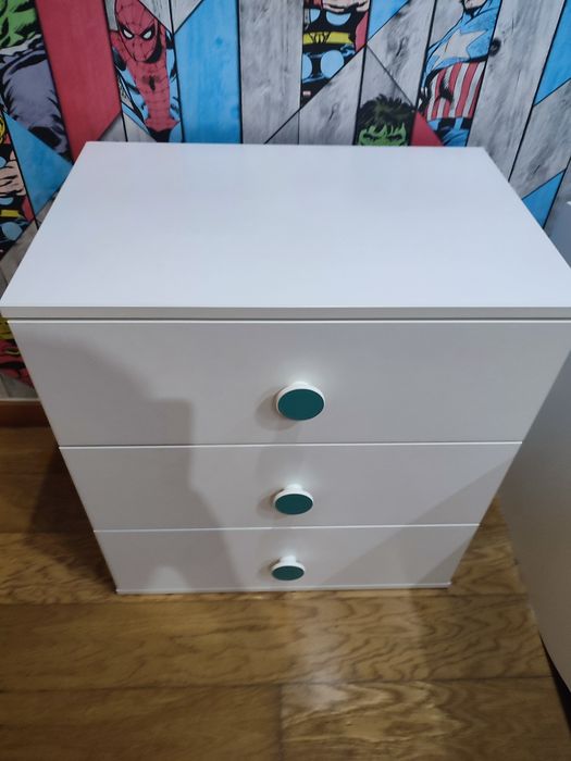 Cómoda IKEA branca com 3 gavetas – Infantil