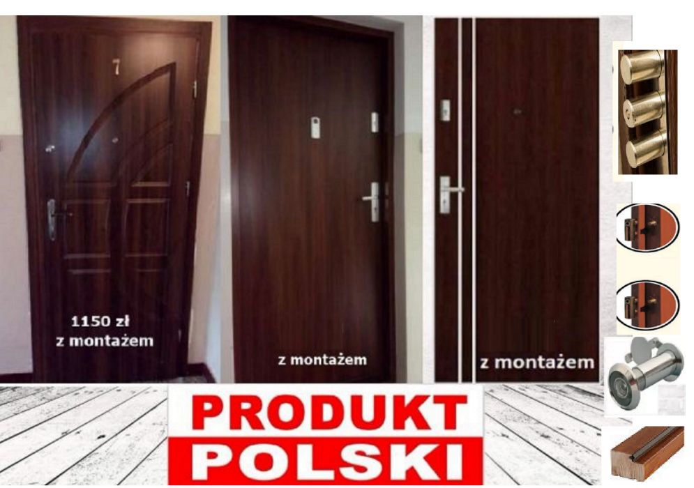wejściowe drzwi akustyczne z montażem, ZEWNĘTRZNE WYPRZEDAŻ