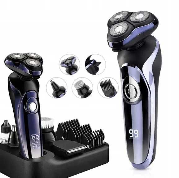 GOLARKA męska maszynka do golenia brody głowy elektryczna TRYMER 5 W 1