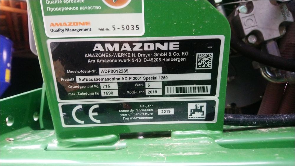 AMAZONE  AD-P 3001 Special ISOBUS 2019 rok