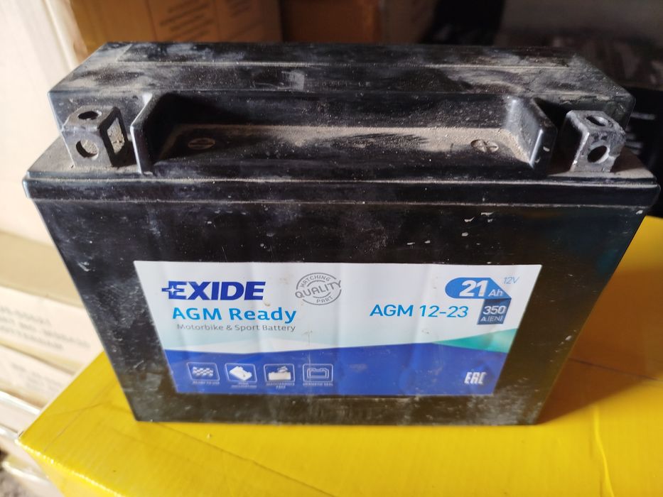 Акумулятор Exide AGM 12-23 (21Ah 350A) для BMW i3 / Мото • 2022 рік