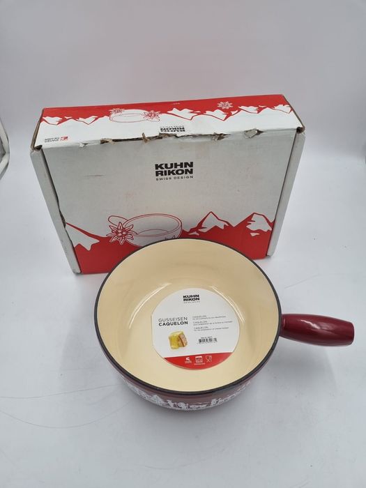 Żeliwne naczynie do fondue 24 cm, Kuhn Timon 32273