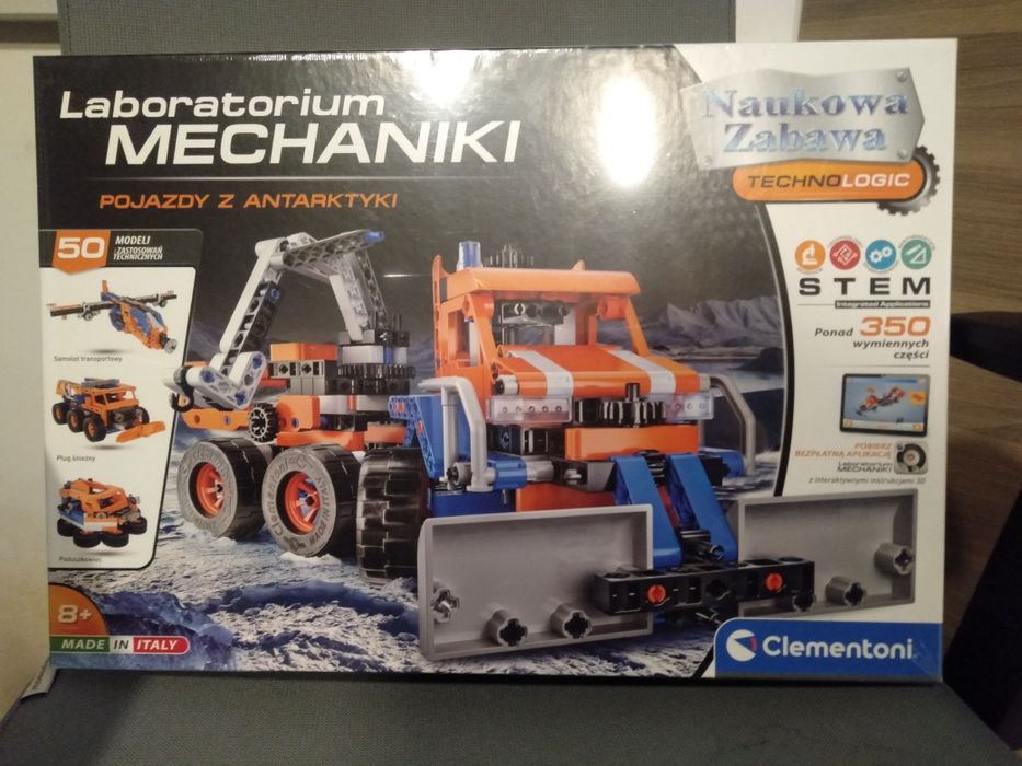 clementoni laboratorium mechaniki pojazdy z antarktyki