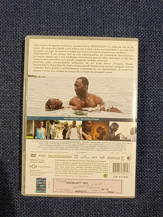 DVD do filme "Moonlight" (portes grátis)