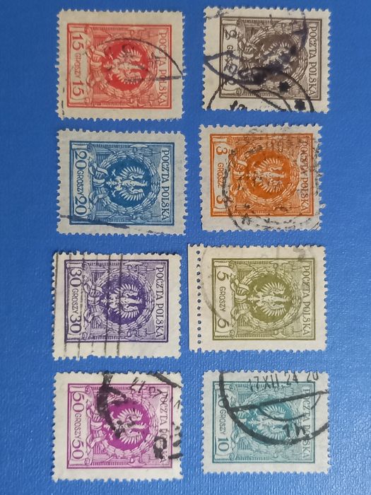 Zestaw Polskich znaków 1924.r