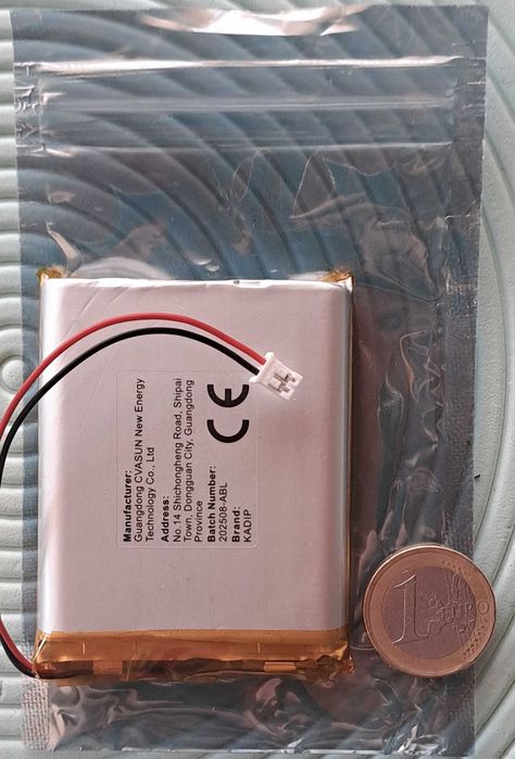 Bateria de lítio para pequenos aparelhos 5000mAh, 3,7V