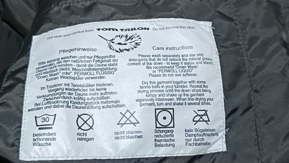Męska kurtka puchowa TOM TAILOR r.XXL stan idealny