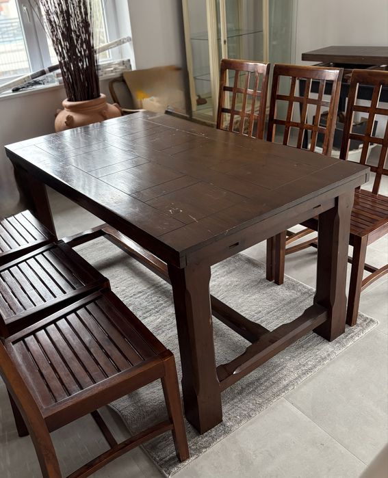 Stół drewniany rozkładany