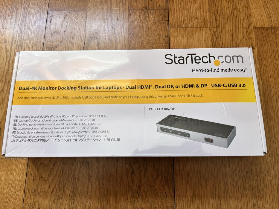 Startech dual-4k monitor docking station